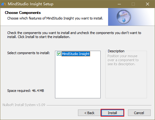 **Figure 4** Selecting components to be installed